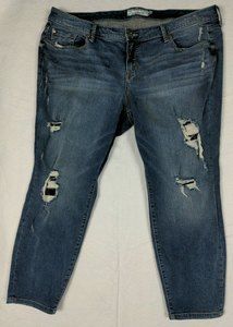 Torrid Denim First at Fit Size 22s  Distressed Straight Leg